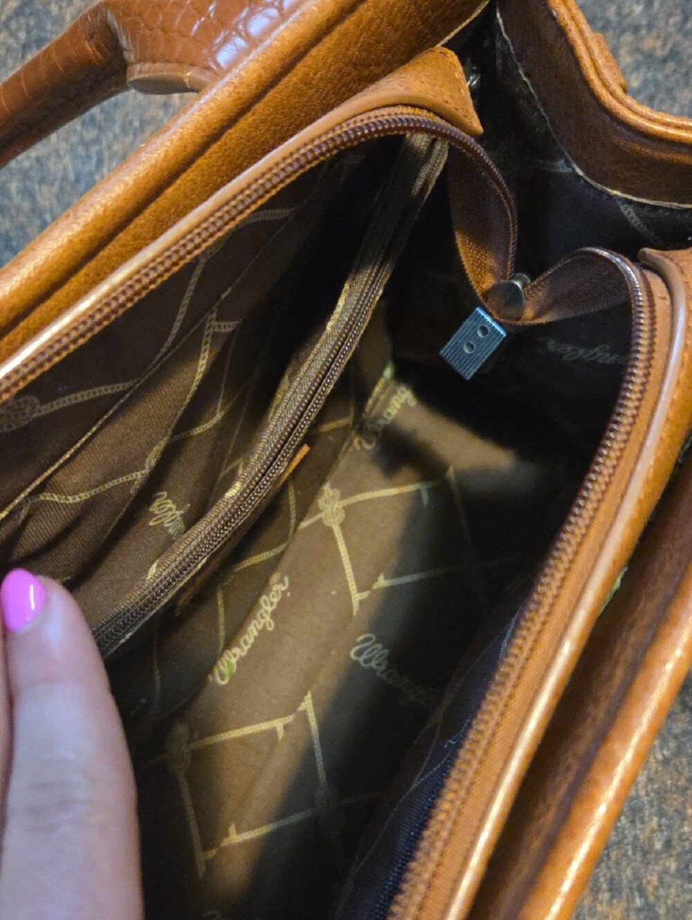 Wrangler Tan Braided-Accent Satchel - Picture 2 of 4